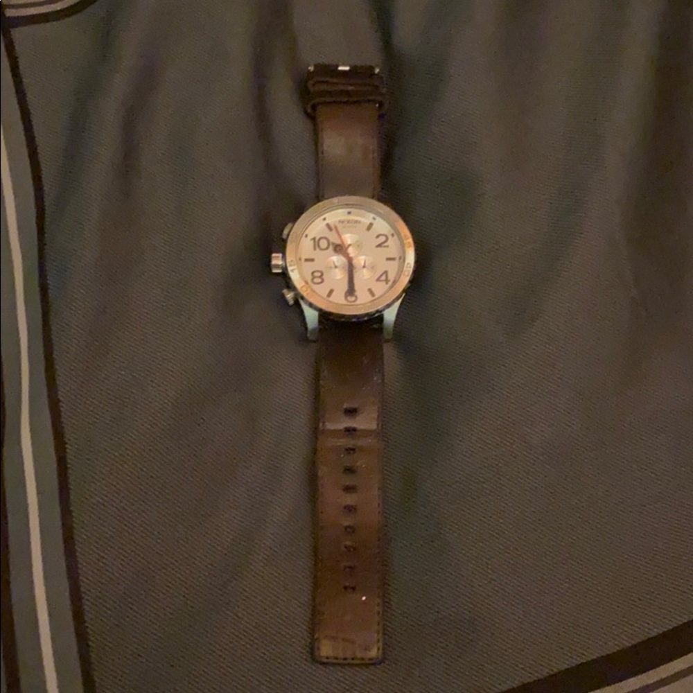 Leather 51-30 Nixon Watch